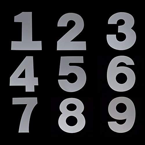 EORTA 0-8 Numeral Cake Tins Molds 10 Inch Arabic Number Cake Maker Decorative Fillings Layered Cake Baking Tools for DIY Wedding Birthday Anniversary, White
