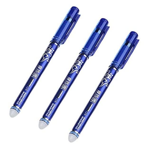 Erasable Blue gel pen, Useful for kids pen (Pack of 3) Amazon.in