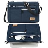 【Grande Capacité】Cette pochette pour tablette de grande capacité comporte 6 poches. 2 grandes poches pour votre tablette et votre clavier, 3 poches avant et 1 poche arrière pour votre souris, votre chargeur, votre alimentation mobile et d'autres accessoires. Les petits compartiments dans les poches gardent vos cartes, clés, écouteurs et stylos bien rangés et faciles d'accès.
