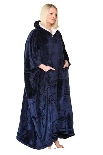UC Ex High Street Brand Soft Fluffy Fleece Blanket Womens Hoodies, Ladies Throw Blanket Hoodies Oversized Hoodie Women Super Pocket Wearable Blanket