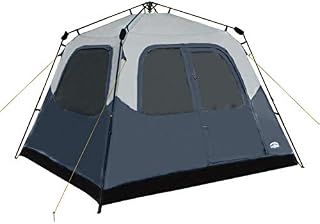 Pacific Pass Camping Tent 6 Person Instant Cabin Family Tent, Easy Set Up