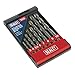 Sealey AK5708 Tungsten Carbide Tipped Masonry Drill Bit Set 8pc, Black