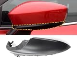 Rear Mirror Base Plate Cover for Mazda 3 AXELA 2014-2016 Black Right Passenger Left Driver Side (Not Fit for Touring Hatchback) (Left Driver Side)