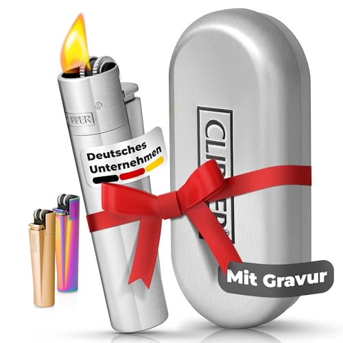 Clipper mit Gravur | Feuerzeug Personalisiert | Gasfeuerzeug aus Metall | Feuerzeug mit Name | personalisiertes Geschenk | Geschenk für Männer &...