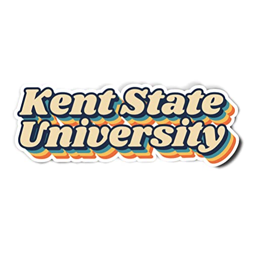 Desert Cactus Kent State University Sticker KSU Golden Flashes Vinyl Decal Laptop Water Bottle Car Scrapbook (70's Name Sticker)
