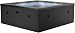 N NETSPA - Spa - Celestia - Semi-Rigida Quadrata 6 Posti - SP-CLS6-CB - Portatile Costruzione in schiuma, Riscaldamento integrato e Copertura Eco-Energetica - Volume 1100 l - Ø180 x H70 cm - Nero