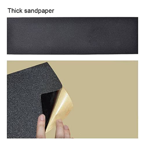 SHENGANG 110 cm*25 cm lixa de skate profissional preta deck de skate lixa fita nova