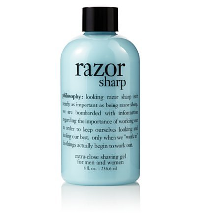 razor sharp | extra close silicone shaving gel | philosophy