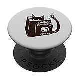 World Domination pour chatons : Earth Ruler, lecture amusante sur un chat PopSockets PopGrip Adhésif