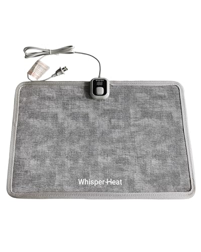 WhisperHeat™ Heated Floor Mat – Electric Tap-to-Activate Foot & Floor Warmer- Silent, Energy-Efficient Underfoot Heating Mat