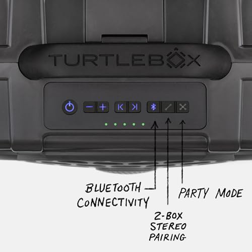Turtlebox Original Gen 3: Portable Outdoor Bluetooth Speaker – Ultra-Loud (120dB), Waterproof (IP67), Rugged, Impact-Resistant, 3-Day Battery | Party Mode: Unlimited Pairing Stereo, Gray/Royal Blue by Turtlebox - Image 3