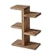 Produktbild Dekorativ Tischregal iVansa 3 Tier Küchenregal Kräuterregal Klein Regal für Kerzen, Bilderrahmen, Zimmerpflanzen, Sukkulenten Flanzen Holz, ca. 20 x 10 x 34,5 cm