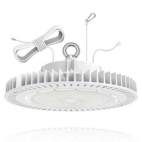 240W UFO High Bay Lights, AC100-277V 0-10V Dimmable 33,600LM (1200W HID/HPS Equiv.) UL & DLC Listed IP65 Waterproof 5' Cable High Bay LED Light for Warehouse Factory Gym Area Light 240W UFO High Bay Lights, AC100-277V 0-10V Dimmable 33,600LM (1200W HID/HPS Equiv.) UL & DLC Listed IP65 Waterproof 5' Cable High Bay LED Light for Warehouse Factory Gym Area Light