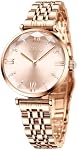 CIVO Femmes Montre en acier inoxydable étanche Montre de poignet en quartz analogique Mode Elégant Designer Deux mains uniques avec cadran à l'échelle du temps diamant