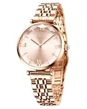 CIVO Montre Femme Acier Inoxydable Or Rose Bracelets de Etanche Luxe Analogique Quartz Mode Décontractée Cadeaux