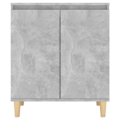 Armario de salón gris hormigón con patas elevadas que facilitan la limpieza 7