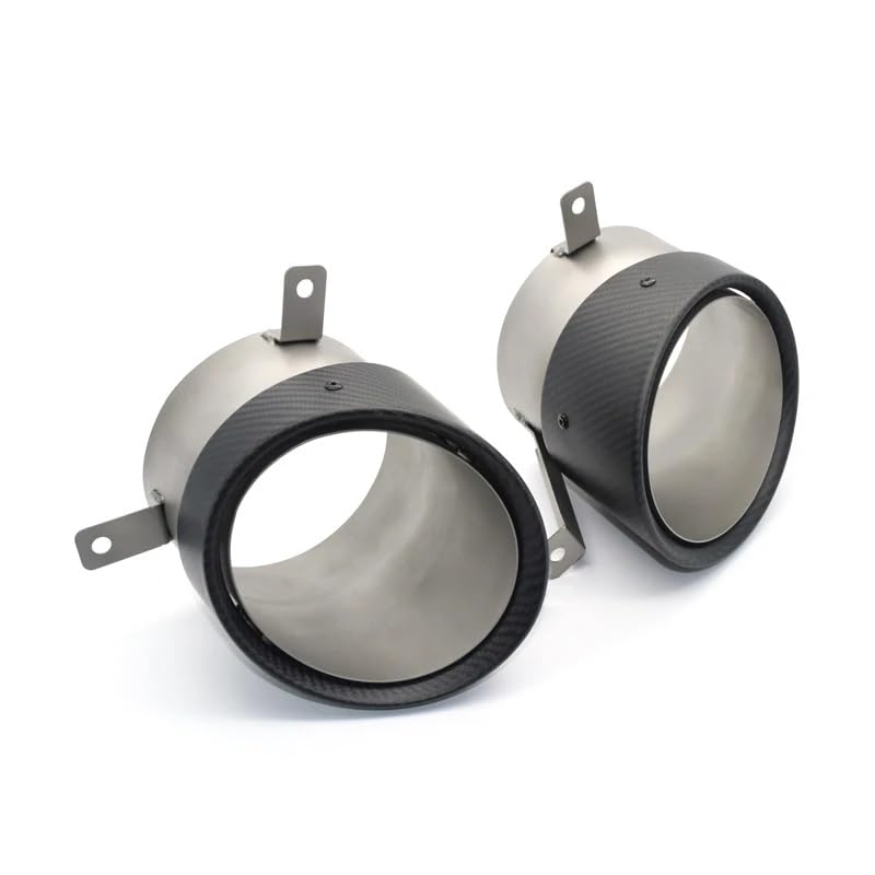Tuyau d'échappement carbone ovale pour remplacer les embouts usés sur R8 V10 2010-2015