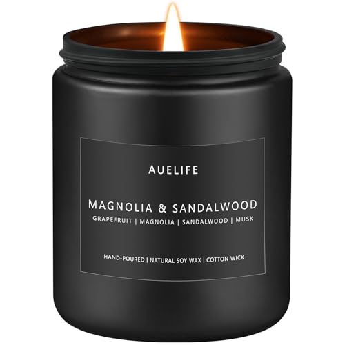 Auelife Magnolia & Sandalwood Scented Candle