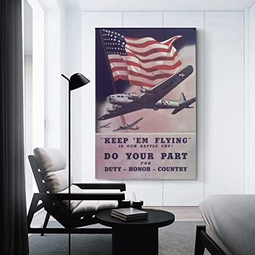 ESyem Posters Vintage Posters Do Your Part Poster Canvas Painting Posters And Prints Wall Art Pictures for Living Room Bedroom Decor 24x36inch(60x90cm) Unframe-style