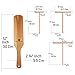 Crepe Spreader and Spatula Kit - 4 Pcs T-Shaped Batter Pancake Tool Set (3.5, 5, 7, 12 Inch Turner) Natural Wood Sticks Fit Any Pan Maker, Mix, Wooden