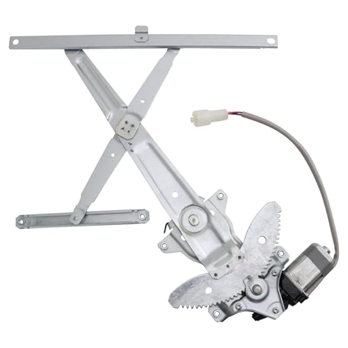 Image of TRQ Front Right Power Window Regulator & Motor Assembly Passenger Side Compatible with 1984-1989 Toyota 4Runner Pickup