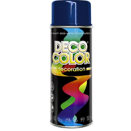 DECO COLOR DC Lackspray glänzend 400ml nach RAL freie Farbauswahl (saphirblau glanz RAL 5003)