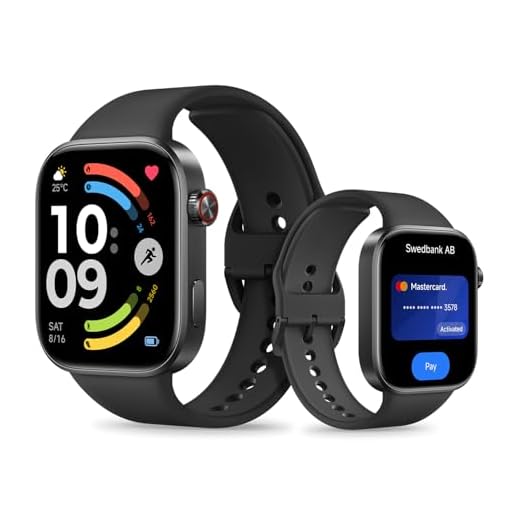 XIAOMI Redmi Watch 6 NFC, Smartwatch für Damen und Herren, 2.07'' AMOLED, Fitnesstracker mit Herzfrequenz-/Schlaf-, 150+ Sportmodi, 24 Tage Akkulaufzeit, 5ATM, GPS, Android&iOS, Black
