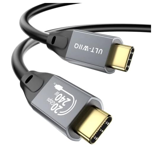 Câble de charge super rapide USB C vers USB C, 240 W, 20 Gbit/s, certifié PD 3.1, prend en charge USB 3.2 Gen2x2 et 5K/4K @ 60 Hz, 144 Hz, sortie vidéo pour MacBook Pro, moniteur, chargeur GaN