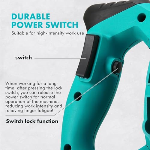 Akku Farbmörtelrührer Kompatibel mit Ma-kita 18-21V Akku, Brushless Farb-Mörtelrührer mit 6 Geschwindigkeiten, smischer zum Mischen von Gips, Mörtel (ohne Akku)