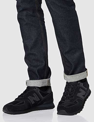 New Balance Men's 574 V2 Sneaker, Black/Black, 13 M