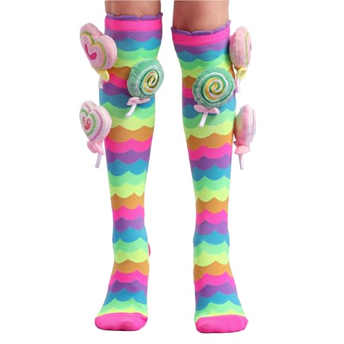 Crazy socks for Kids Black girls Adorable Knee-High Socks With Fluffy Ear wacky Funky Novelty Socks