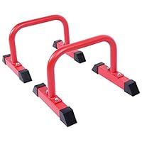 2 Pcs Maniglie per Flessioni, con Base Antiscivolo Silicone, Portatile e Impilabile, Capacità di Carico 110 kg, Barre per Push Up, Parallele Calisthenics Attrezzature Flessioni Attrezzi, 19x11x7cm