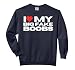 I Love my Big Fake Boobs Funny Breast Implants Adult Humor Comfort Colors Adult Sweatshirt