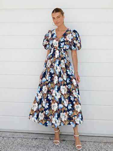 Image of Maxigerui Women's Summer Floral Maxi Dress Spring Wedding Guest Dress 2026