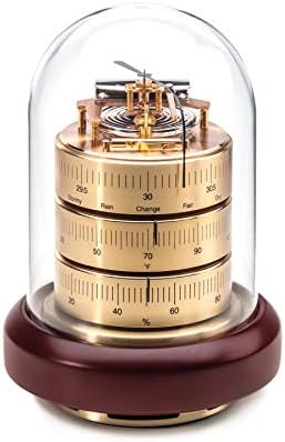 Barigo Weather Station, Acrylic / Brass / Mahogany Color - No. 3026 US Version (Inch / °F)