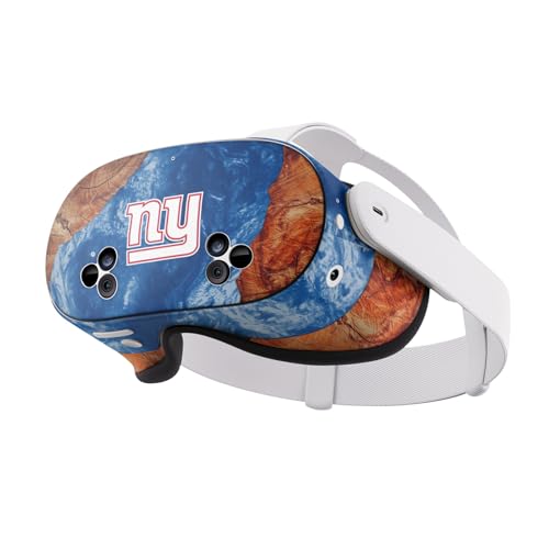Skin New York Giants pour Meta Quest 3S, autocollant en vinyle effet bois et résine