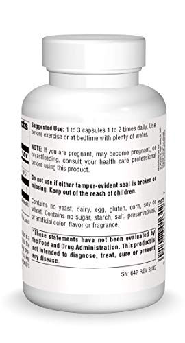 Source Naturals L-Ornithine Free Form Amino Acid Supplement For Muscle Support - 100 Capsules #TOP1