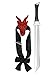 Realistic Red Dragon Ninja Sword with Sheath Prop