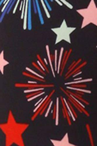 Izzyzx Kid's 4Th Of July Fireworks American Flag Pattern Printed Leggings - S/M #TOP2