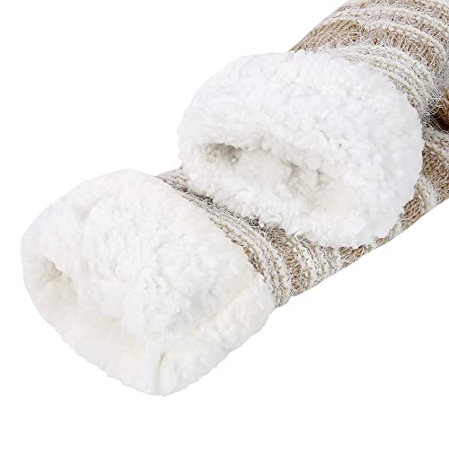 Image of Chassic Sherpa Lined Slipper Socks for Women, Non-Slip Cozy Winter House Socks, Soft Fuzzy Socks, Gifts for Women & Ladies Stocking Stuffers