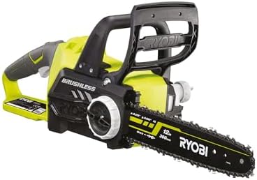 RYOBI 18 V ONE+ Brushless Akku-Kettensäge OCS1830, Schwertlänge 30 cm, bürstenloser Motor, werkzeugloses Kettenspannen, ohne Akku und Ladegerät