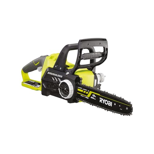 RYOBI 18 V ONE+ Brushless Akku-Kettensäge OCS1830, Schwertlänge 30 cm, bürstenloser Motor,...