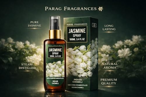 Image of Parag fragrances Natural Room Perfume Spray /Air Freshener (Long Lasting And Made With Natural Essential Oils) 100Ml (Jasmine)
