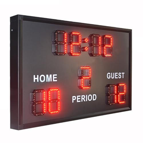 Marcador LED electrónico de fútbol 6 pulg con control remoto miniatura 6