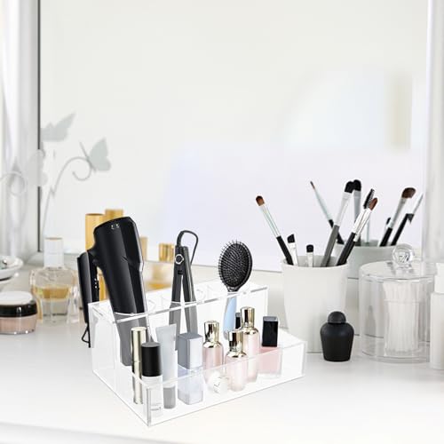Porte des outils pour coiffat sur la vanité d'une salle de bains moderne - 3