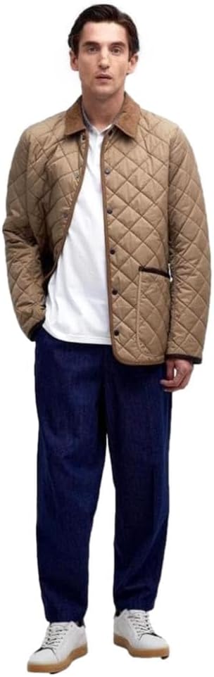 Barbour Mens Baston Liddesdale Quilted Jacket, Military Brown