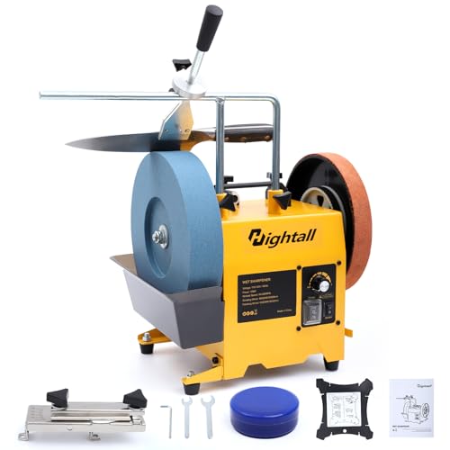 10-Inch Knife Sharpening System Variable Speed Wet Bench Grinder for Knife Chisel Knife Axe