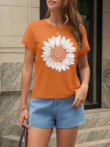 Image of UNCLECAT Womens Crop Tops Loose Fit Cap Short Sleeve Summer Tee | Crew Neck, Solid Color, Graphic, Casual, Going Out, Trendy Outfits, Fashion Clothes, Daily Wear, Work, Vacation