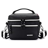 ◆ Große Schutzfunktion : die Innenseite der Tasche ist mit dicken Polstern ausgestattet, so ist Kamera und anderer Inhalt bestens geschützt und schützt optimal vor Kratzern und Stößen. Der abnehmbare Innenteiler kann den Innenraum für die Kamera anpassen und kann jeden Gegenstand sicher schützen.