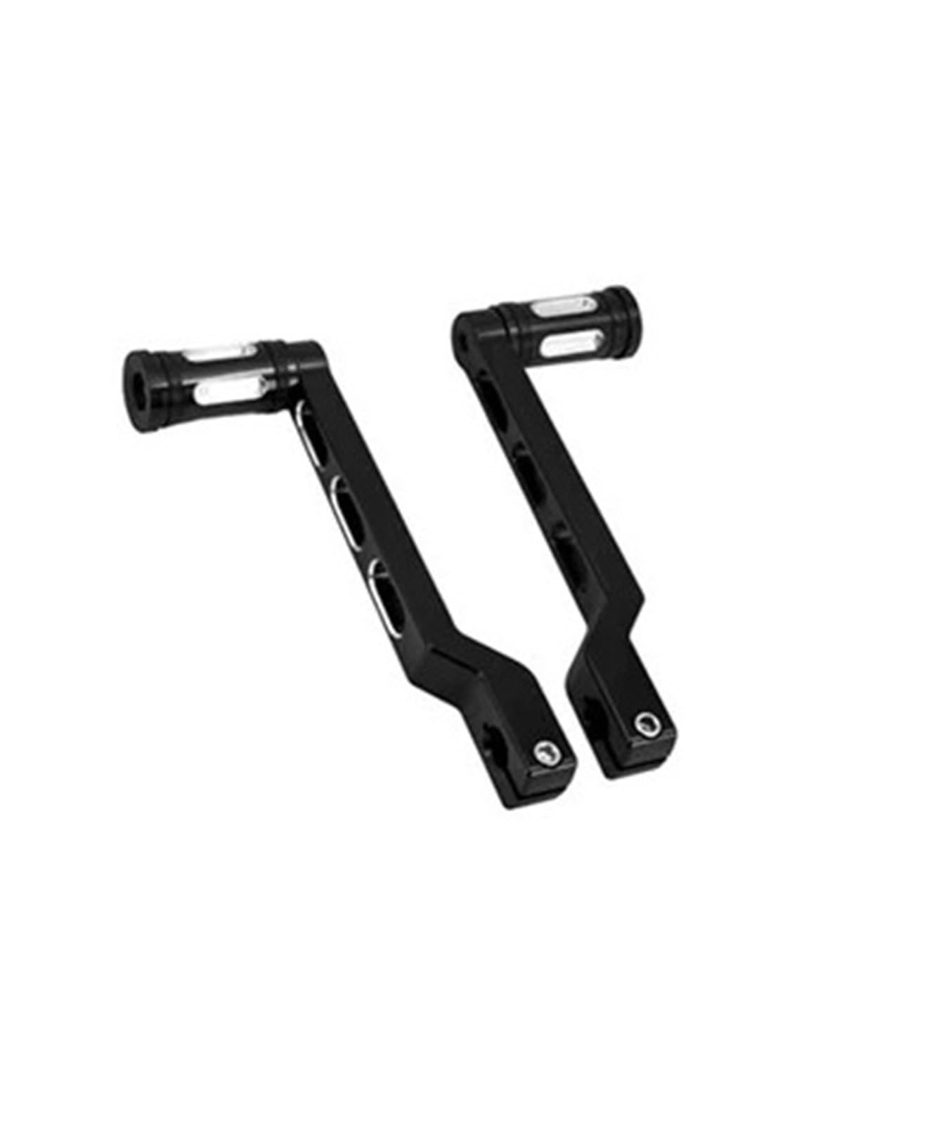 Xinqqdc Black White Shift Peg Motorcycle Gear Shift Lever Footpegs Heel Toe Shifter Pedals Fit For Touring Road Glide King Trike Softail Metal Gear Shifter Shift Lever(Black White)